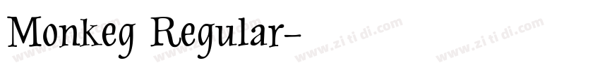 Monkeg Regular字体转换